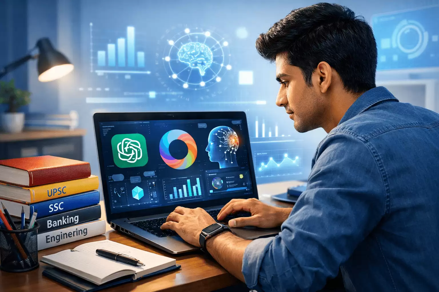 AI Tools और Data Science से Competitive Exams की तैयारी 2026 | Smart Study Plan, Top Apps & Strategy